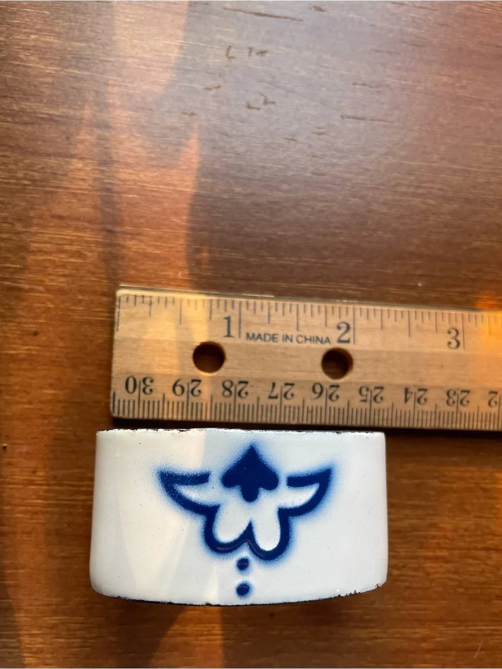 Katarina Brieditis for IKEA Set of 6 HEDER Napkin Rings Blue & White Enamel
